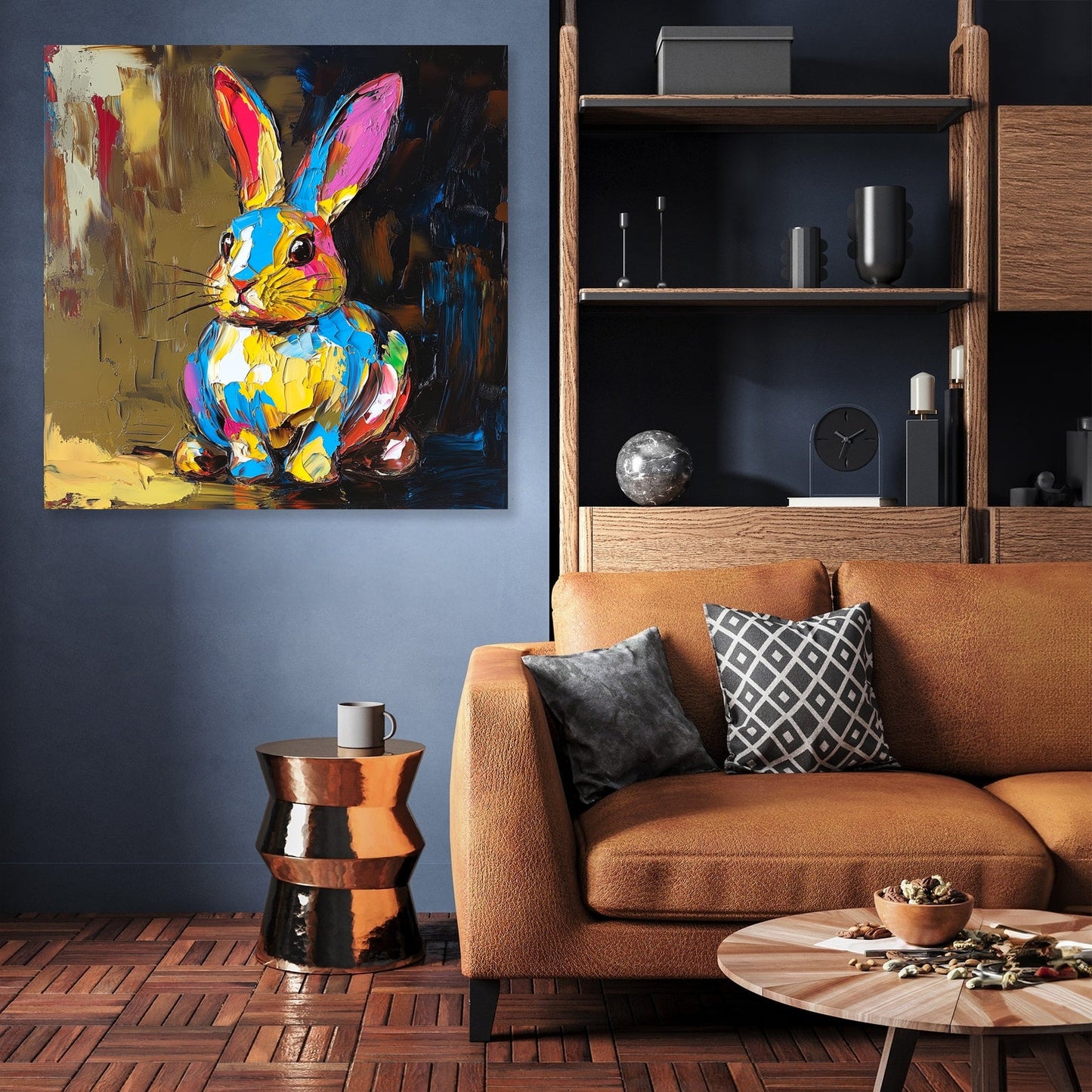 Golden Bunny Canvas