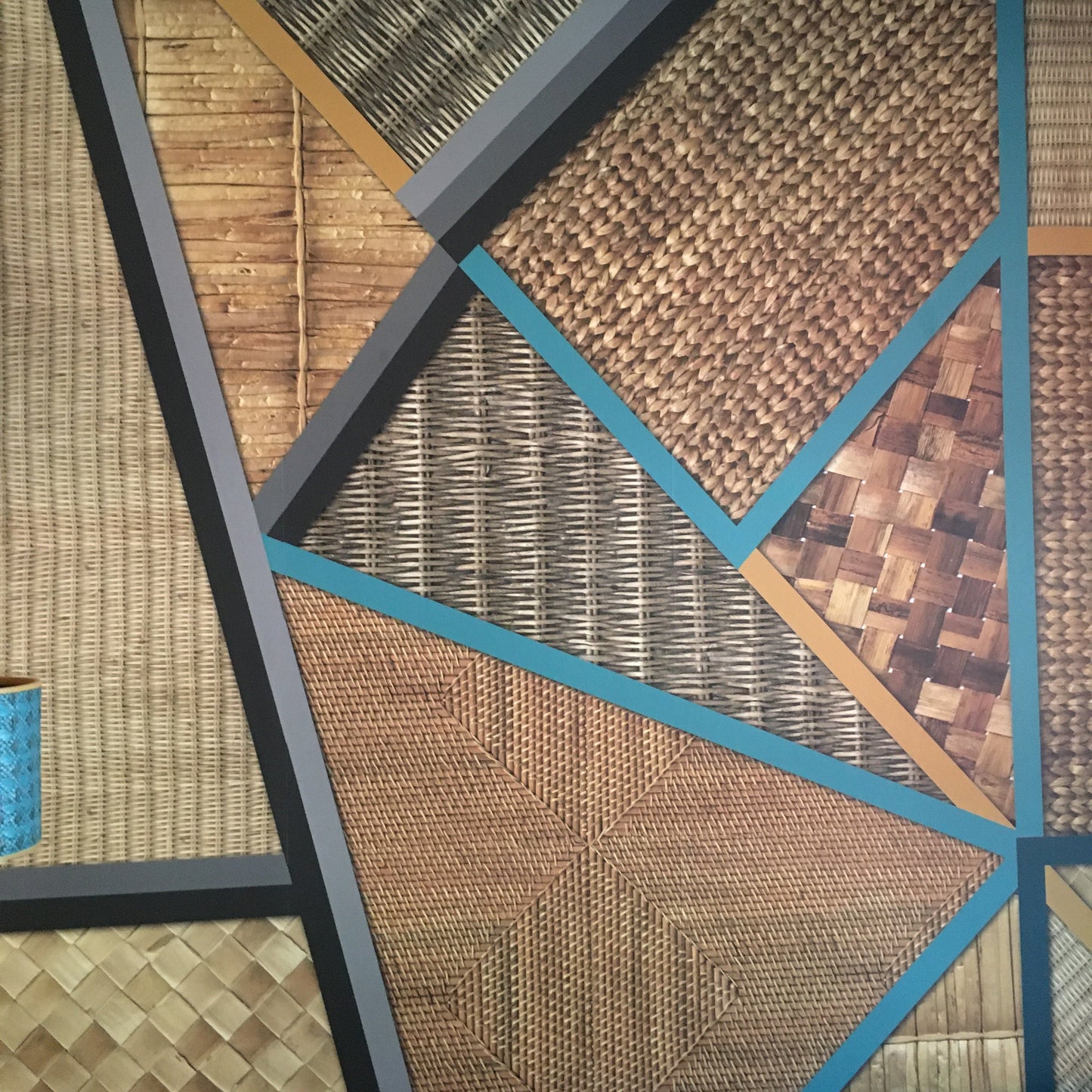 Wicker Geometric Mural Wallpaper
