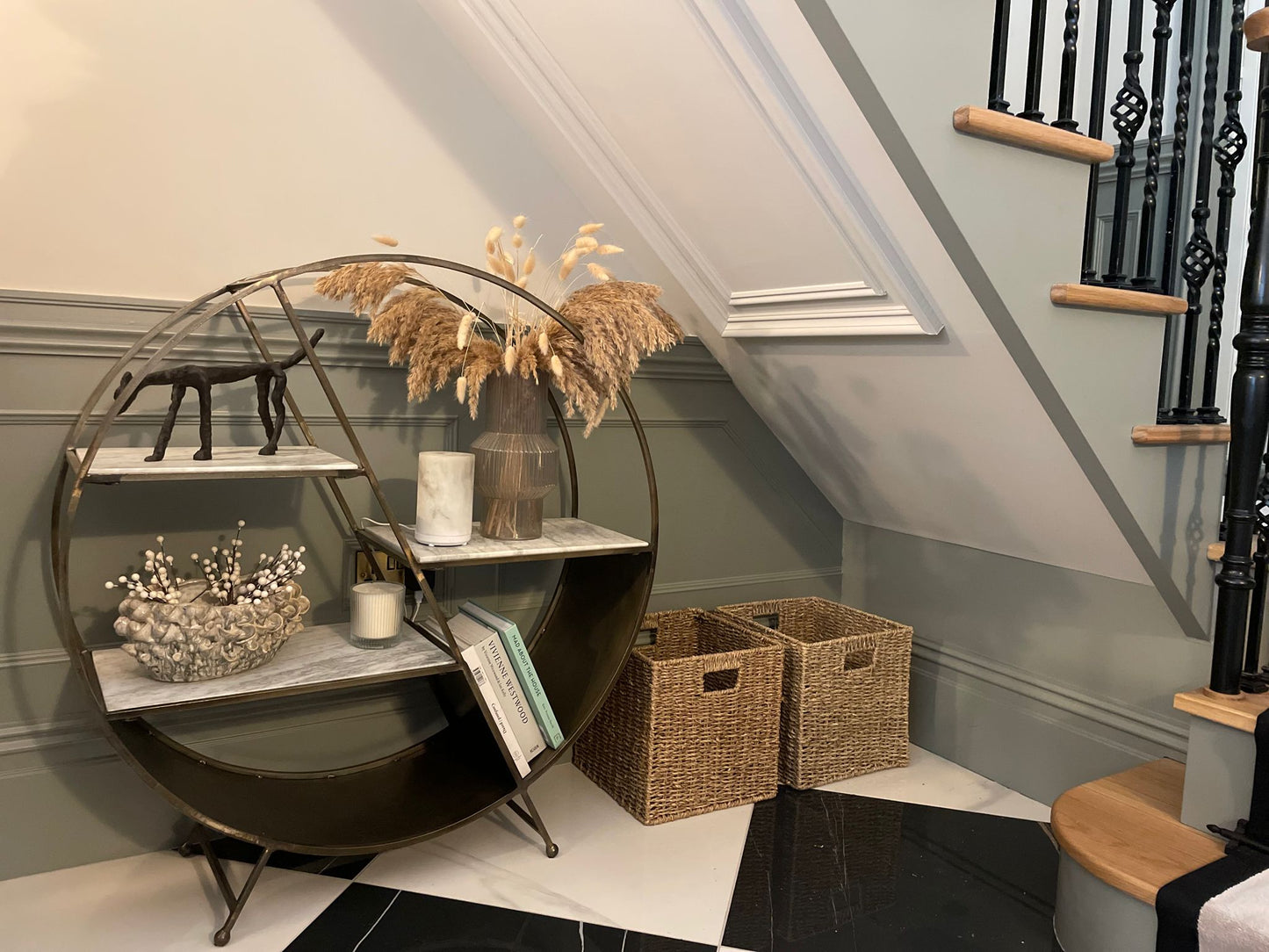 Set of 2 Square Seagrass Storage Baskets