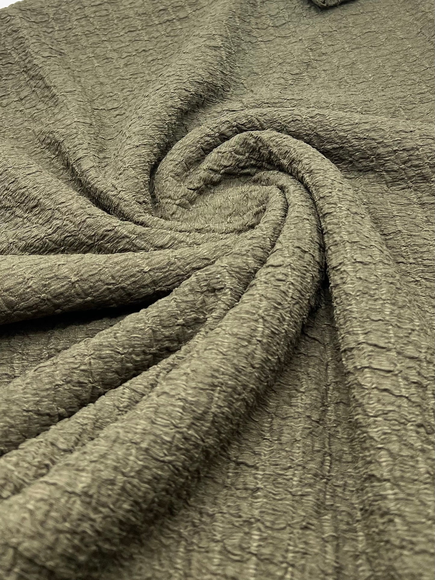 Khaki Nacho Soft Textured Stretch Fabric