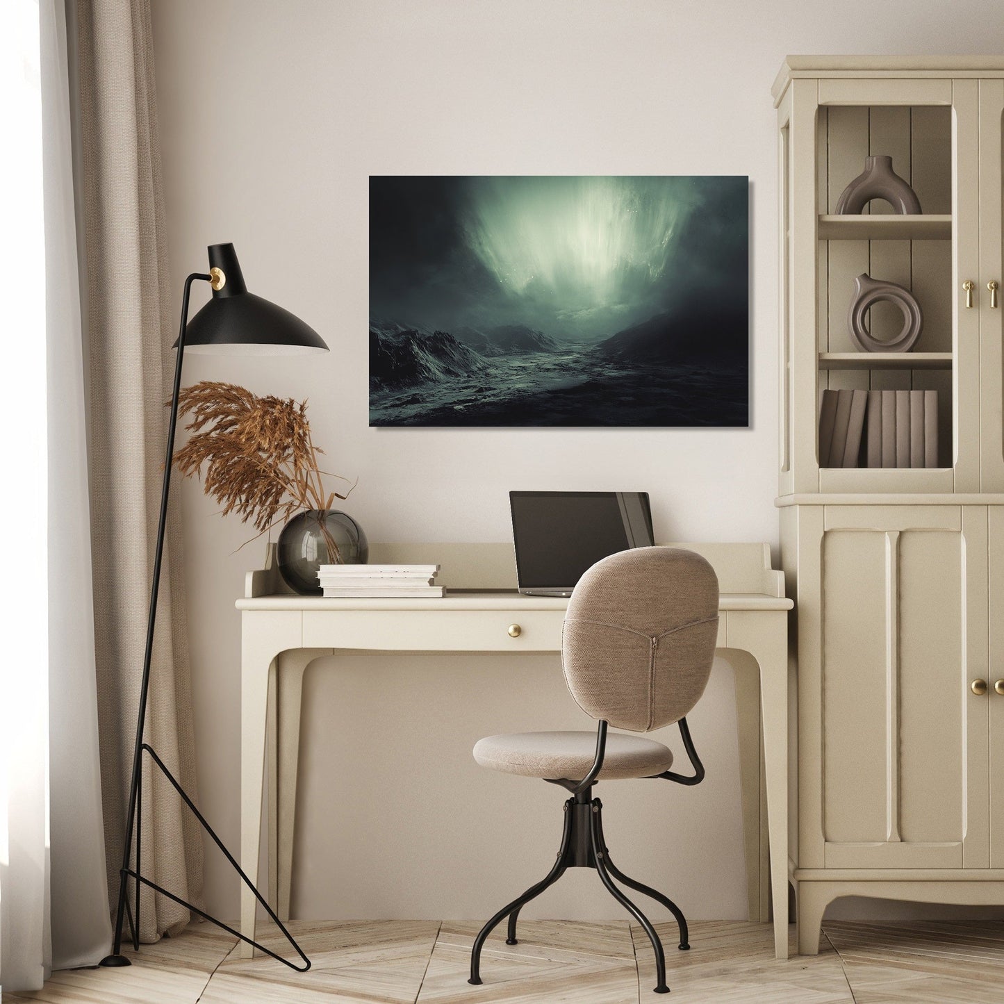 Cosmic Aurora Tranquility Canvas
