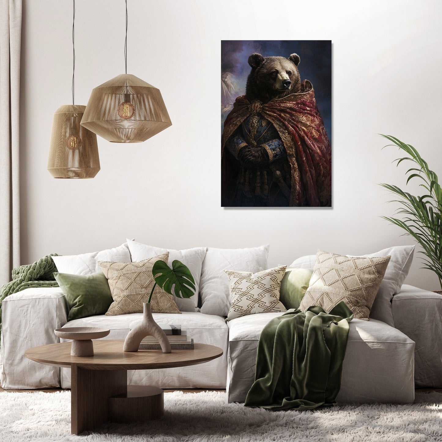Majestic Monarch Bear Canvas