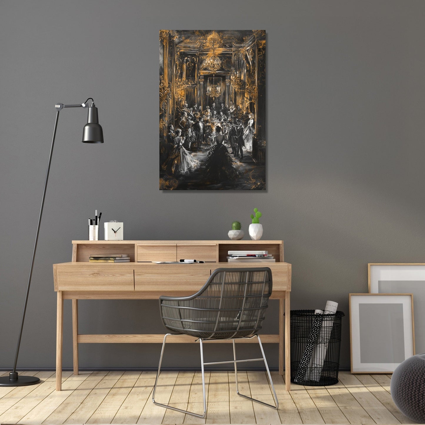 Golden Majesty Ballroom Canvas