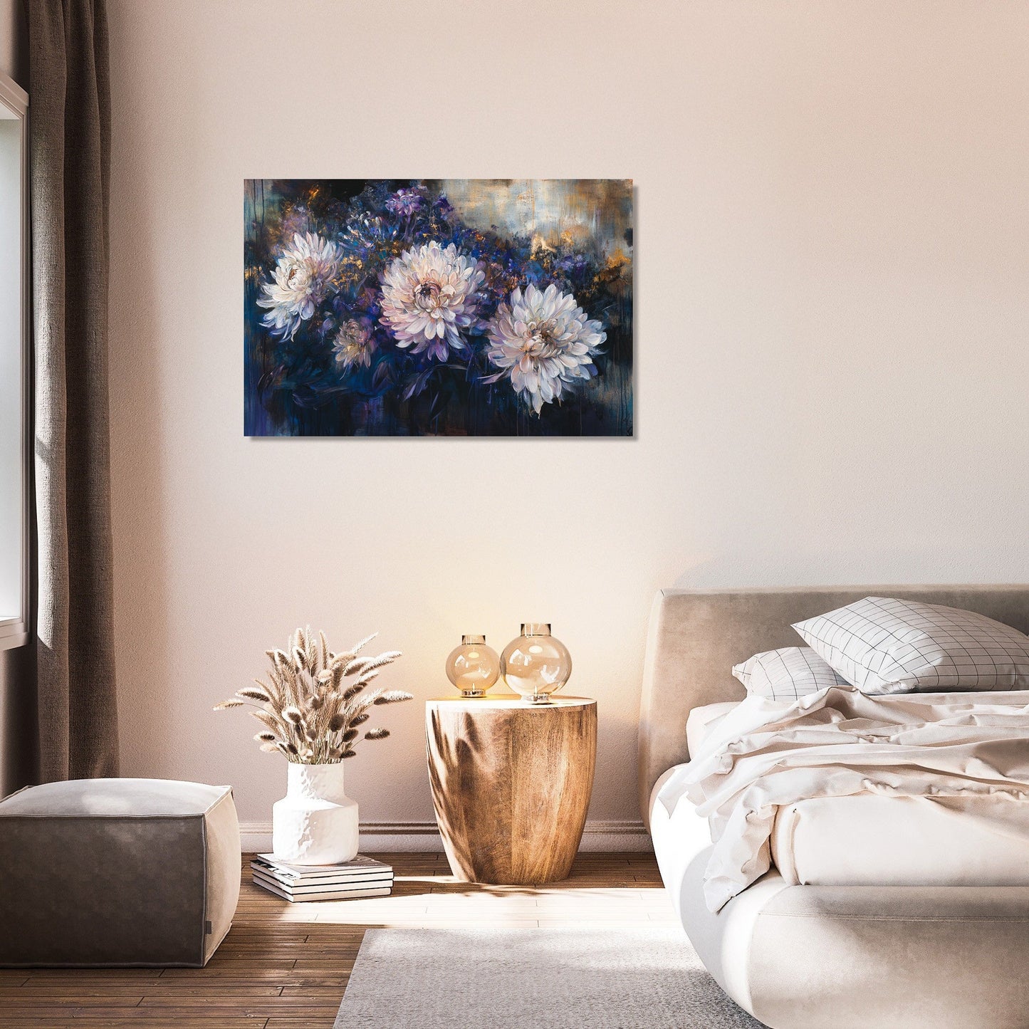 Chrysanthemum Reflection Canvas