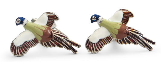 pheasant hunting style cufflinks