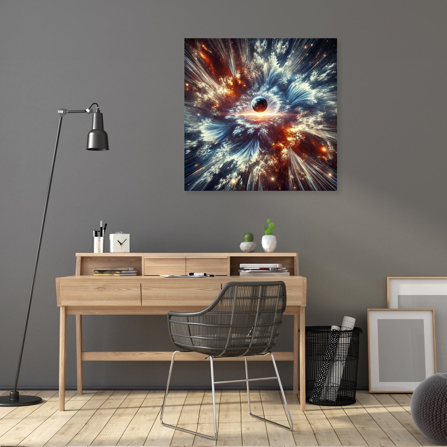 Fractal Vortex Cosmos Canvas