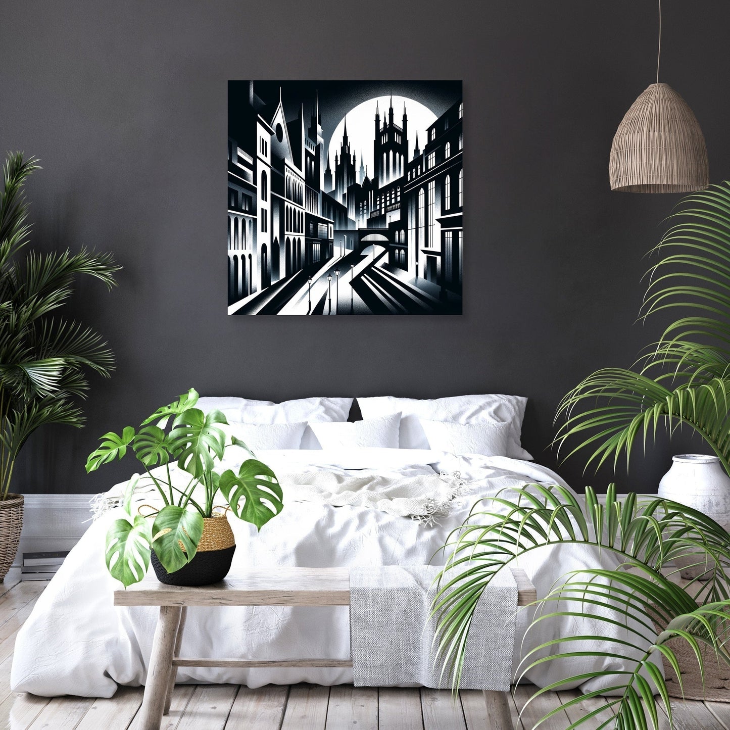 Gothic Nightscape Canvas
