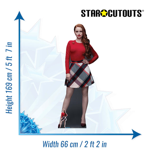 SC1388 Cheryl Blossom (Madelaine Petsch Riverdale) Cardboard Cut Out Height 169cm