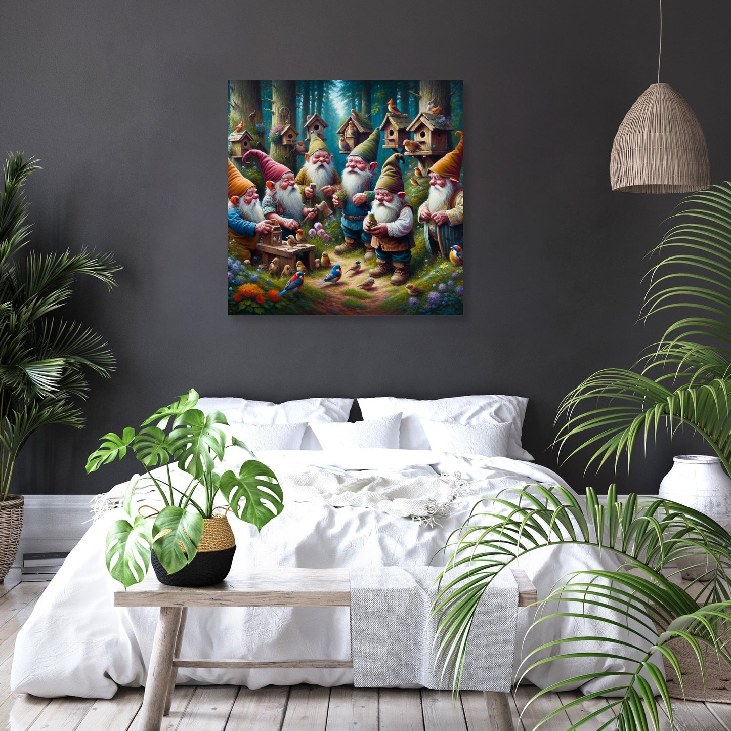 Enchanted Woodland Gnomes Canvas