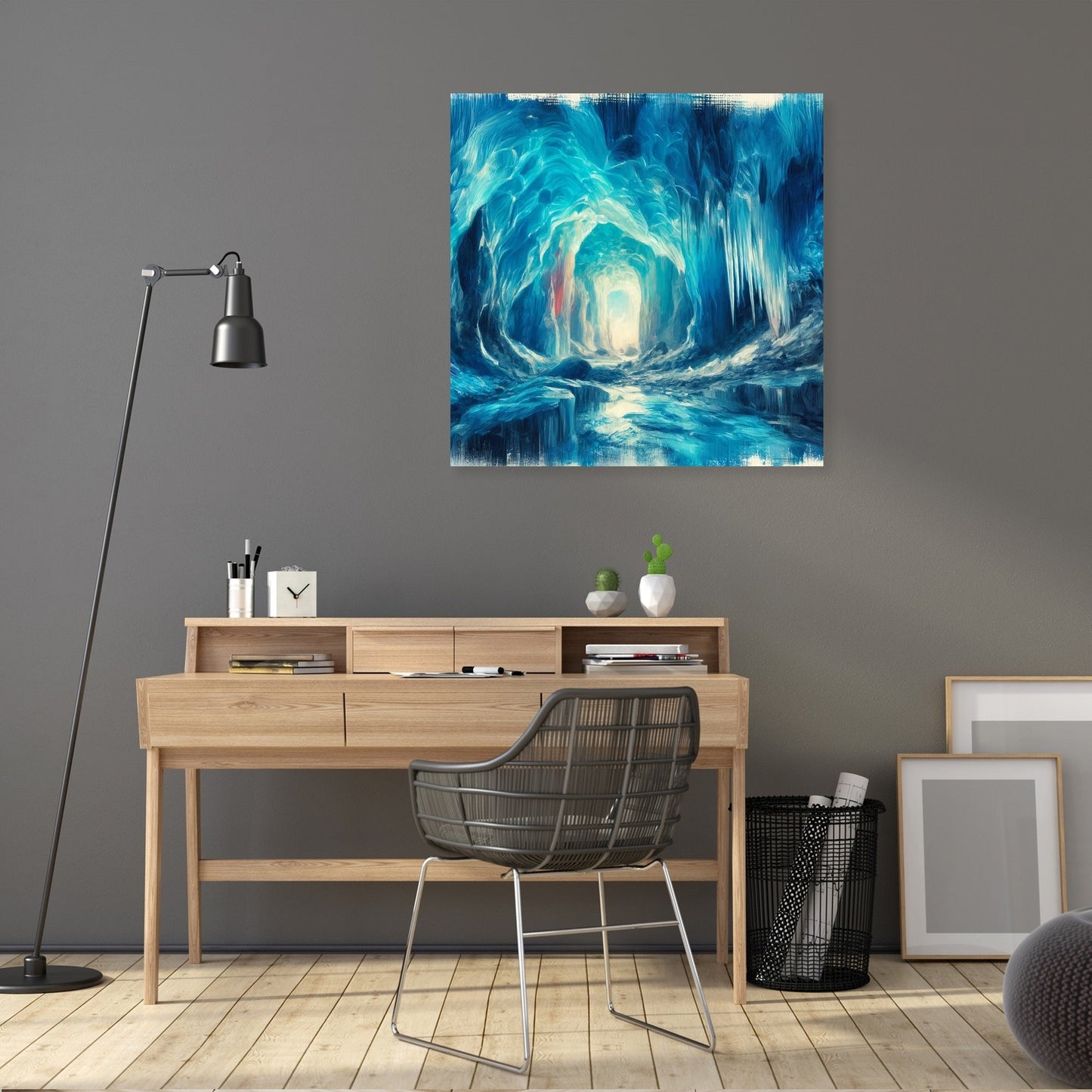 Ice Cave Wonders Canvas