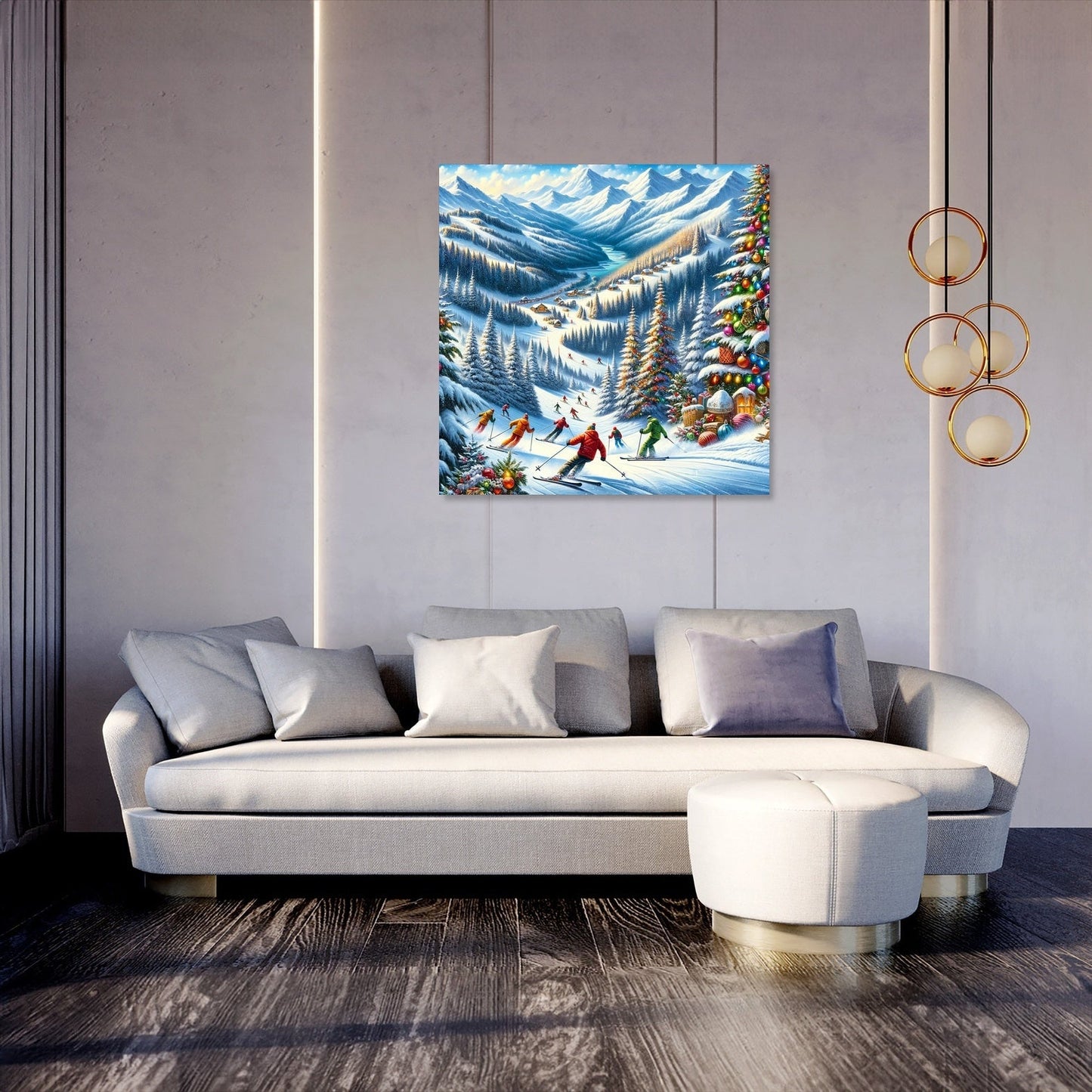 Holiday Slopes Canvas