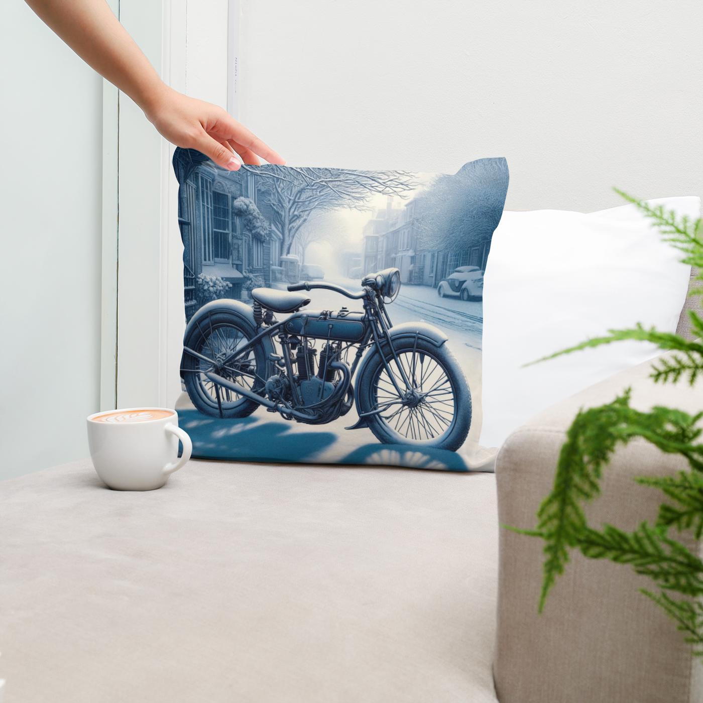 Winter's Pause Cotton Cushion
