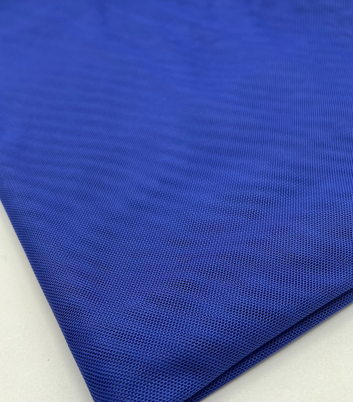 Plain Blue Mesh Fabric Stretch
