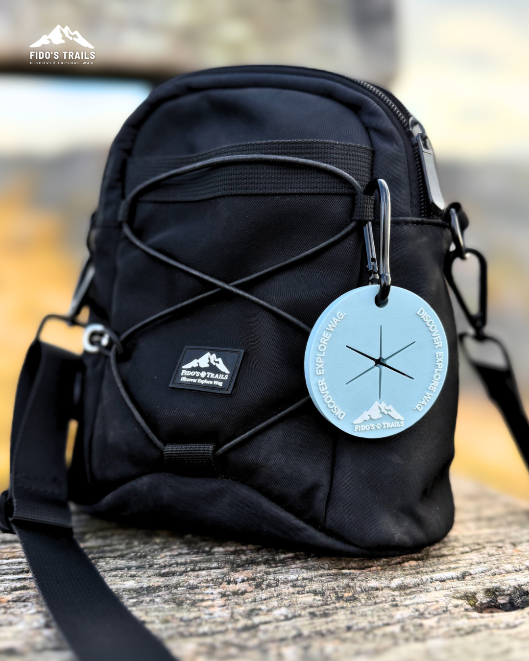 Fido’s Trails Poo Bag Tag - Coastal Blue