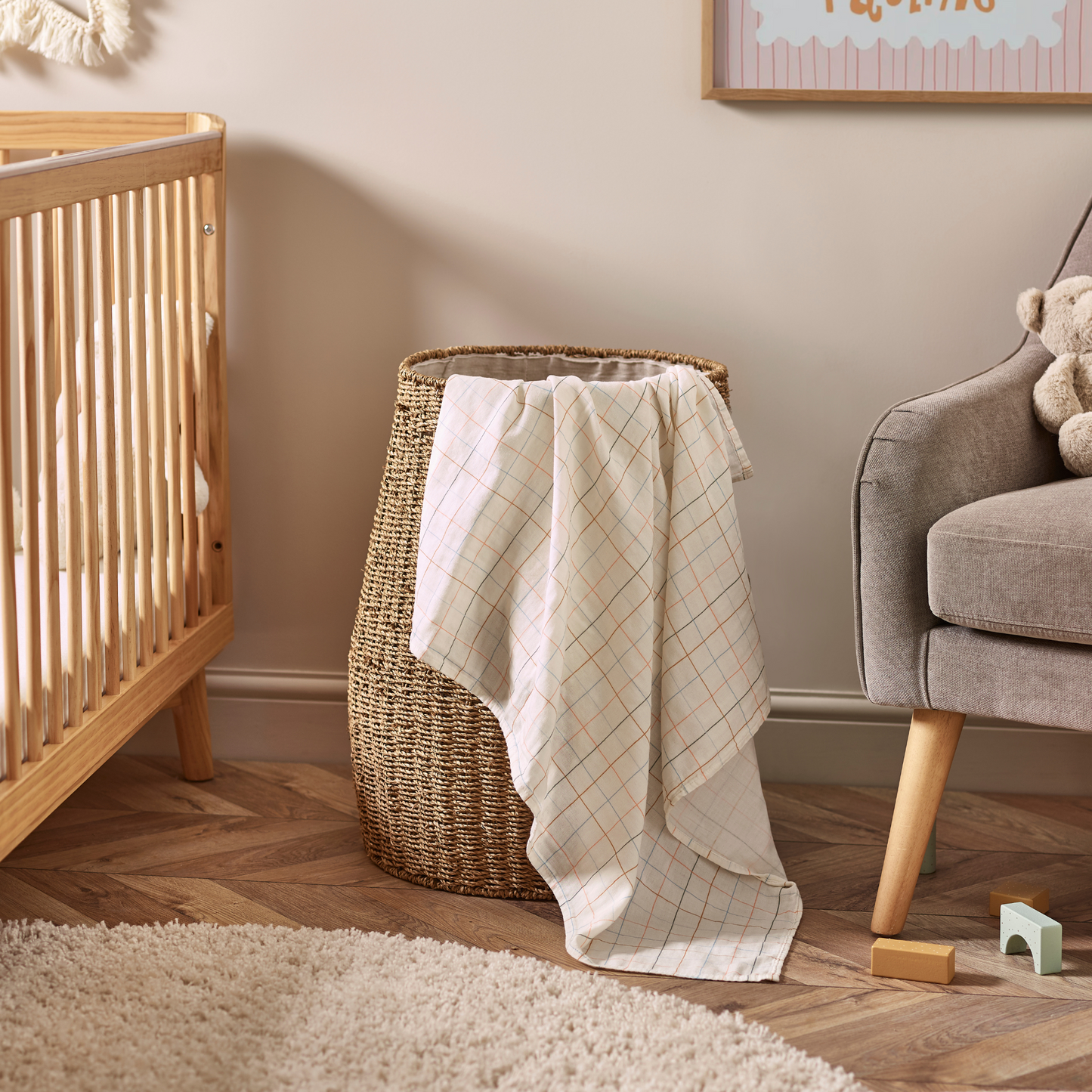 Dove Organic Cotton Muslin Swaddle