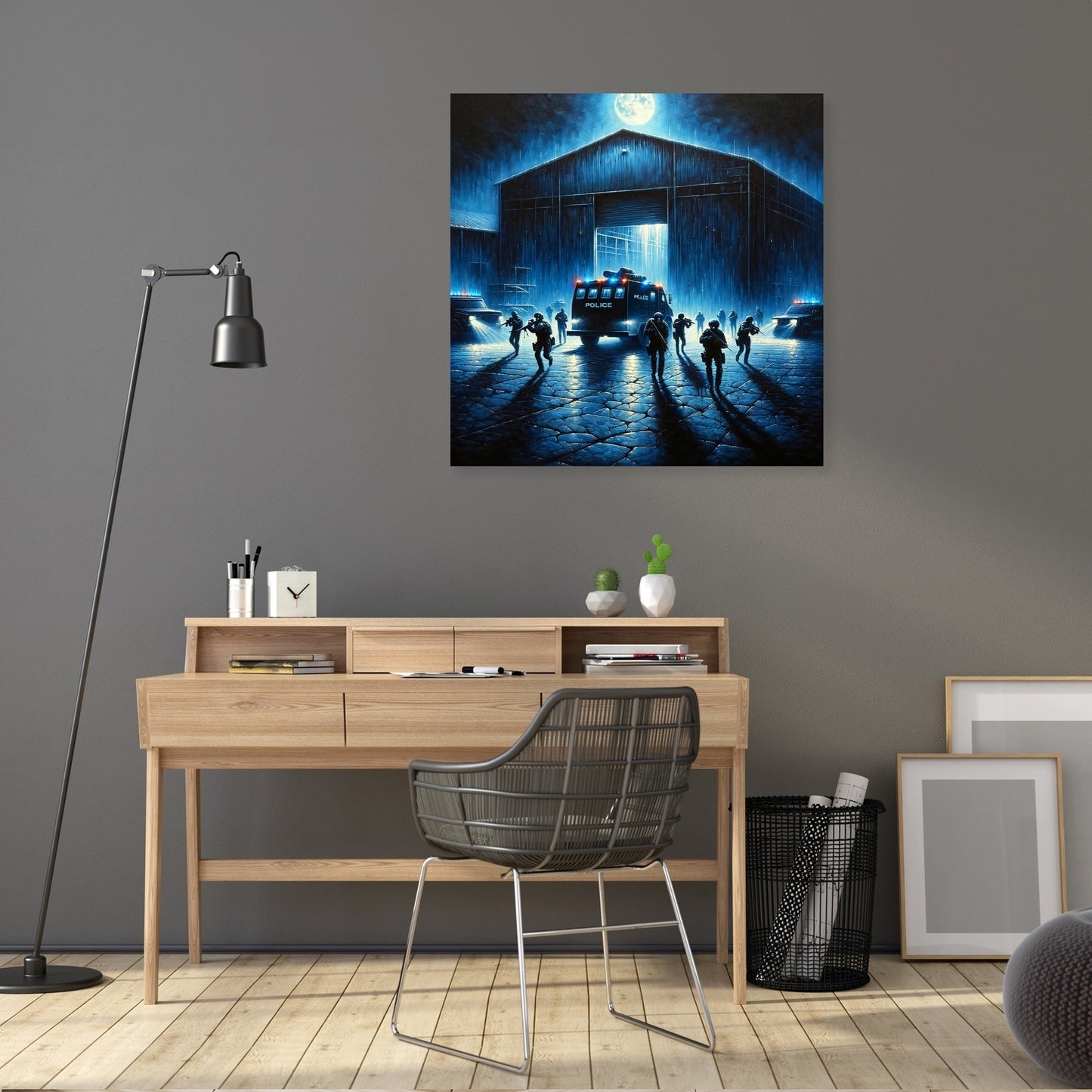 Abandoned Warehouse Raid Canvas