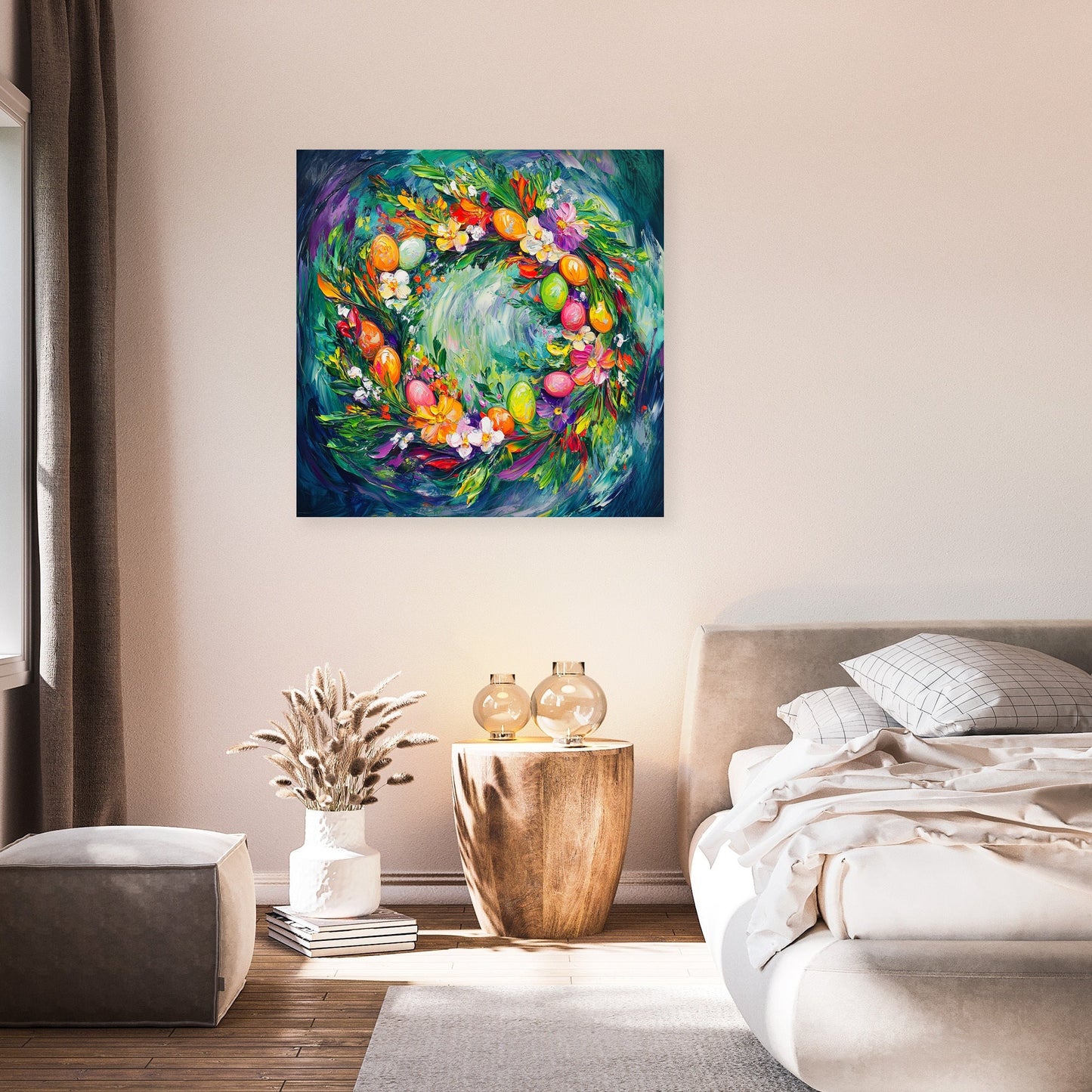 Easter Wreath Expression Canvas