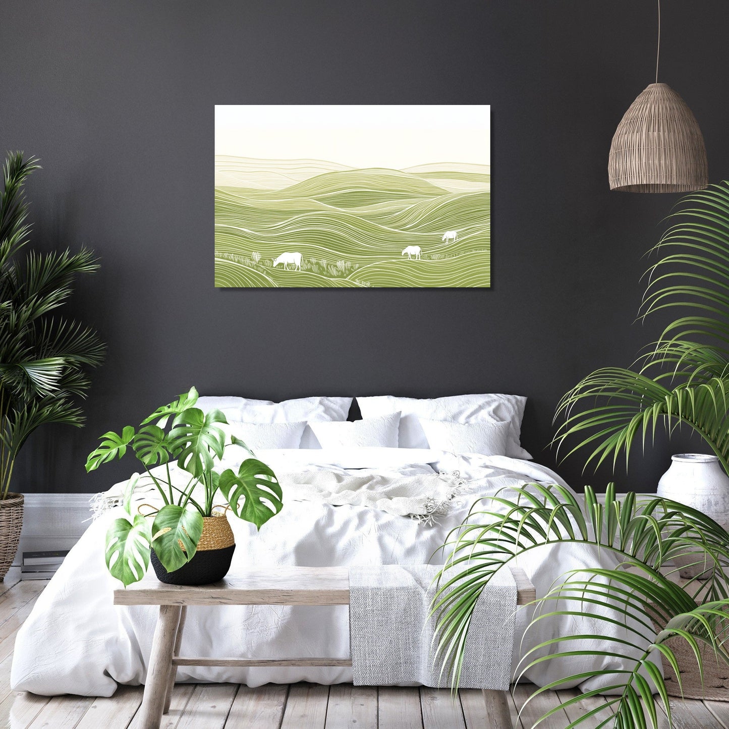 Grazing Fields Canvas
