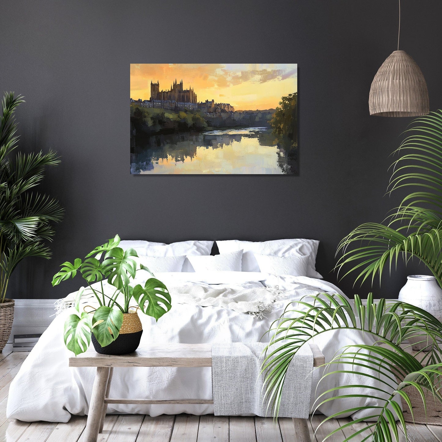Durham Dusk Reflections Canvas