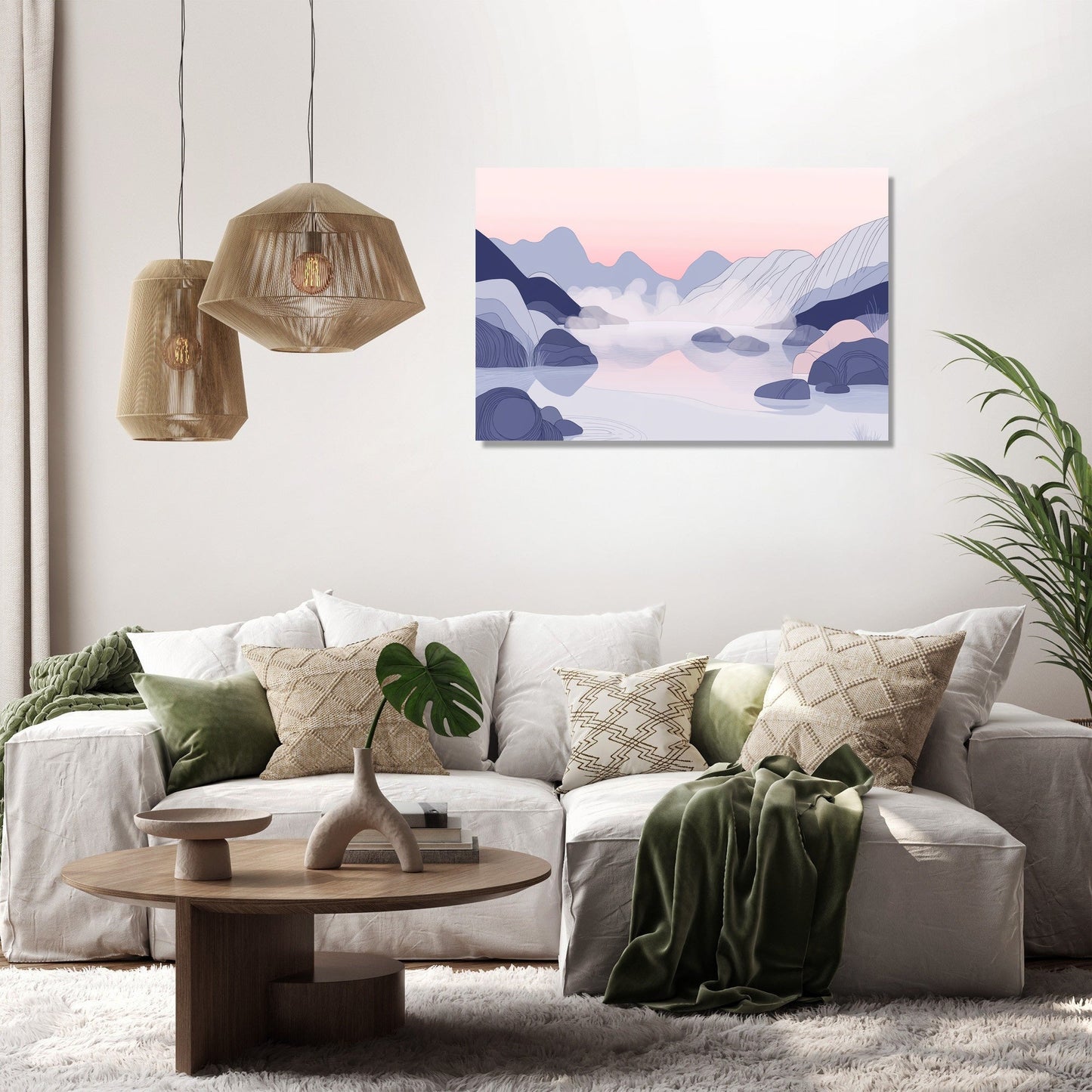 Tranquil Mountain Springs Canvas