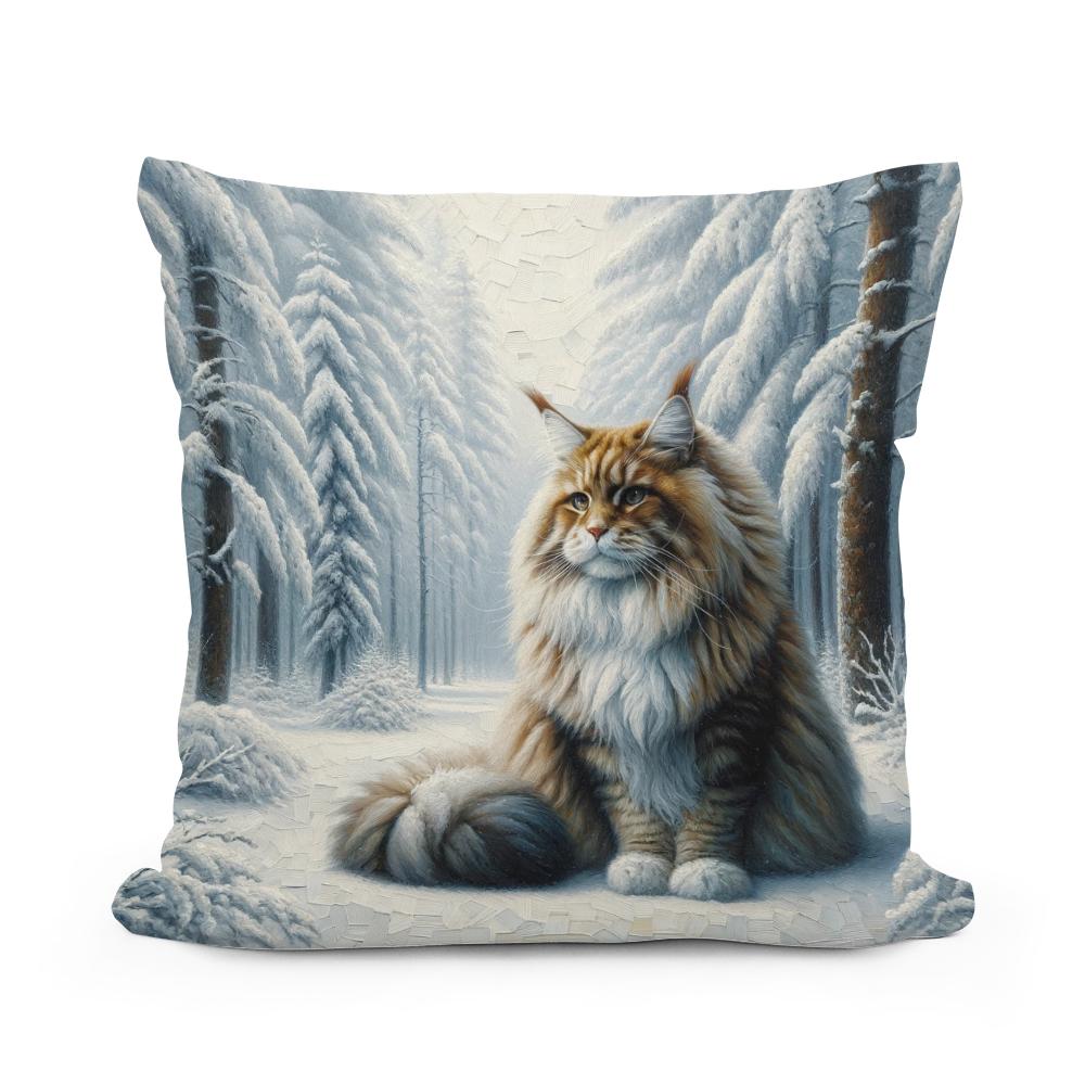 Winter's Majesty Cotton Cushion