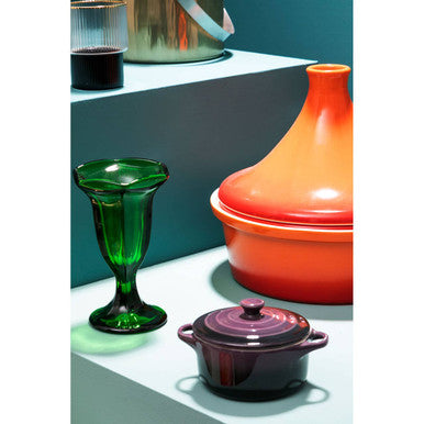 Green Coloured Glass Sundae Dish