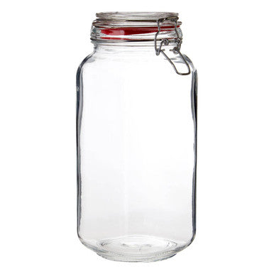 Luca Deli 2000ml Airtight Glass Storage Jar