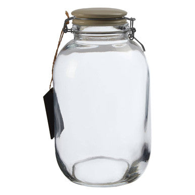 Grocer Large Glass Storage Jar 4200ml