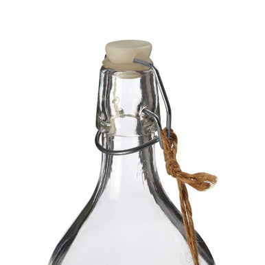 Glass Bottle With Chalkboard Tag 1000ml | Grocer