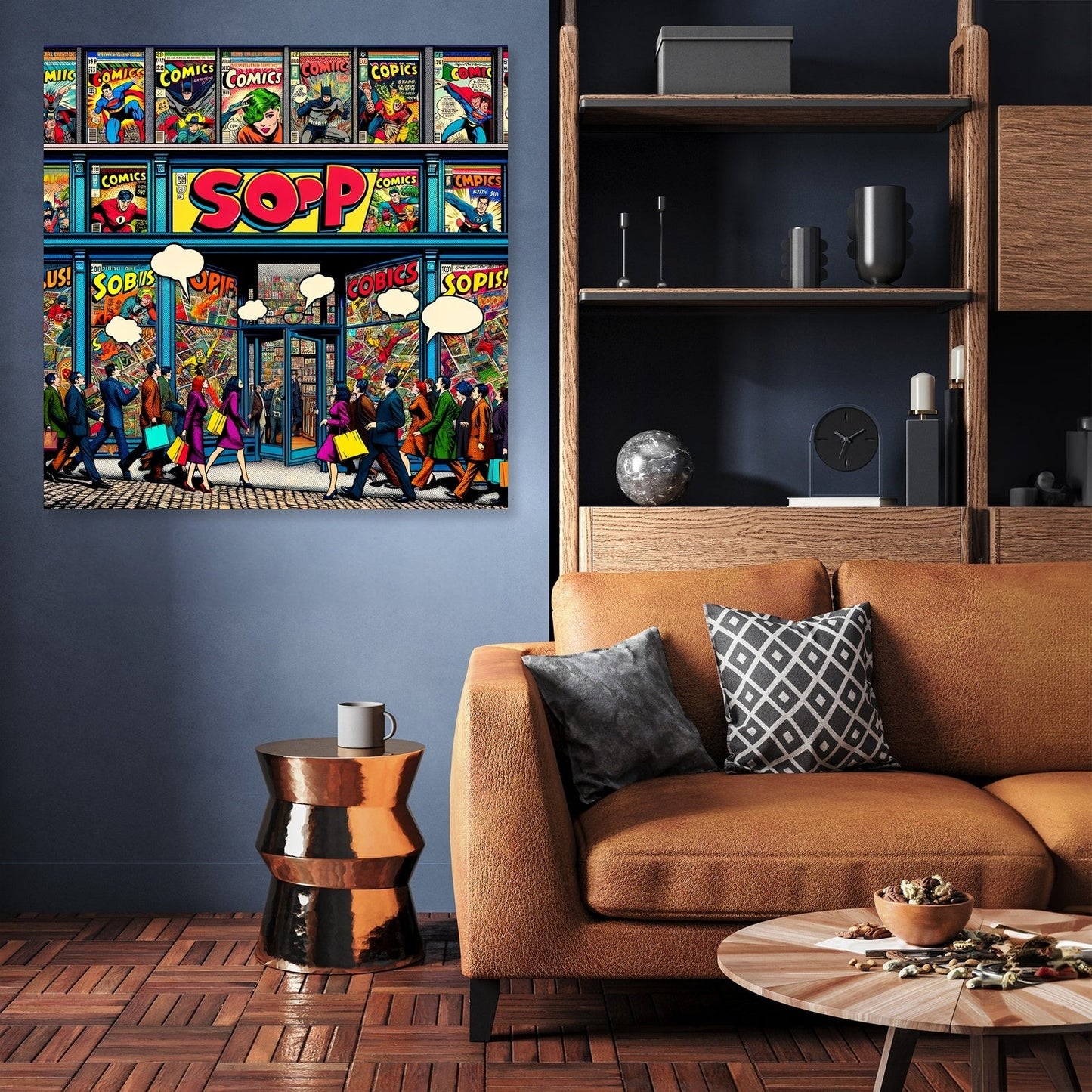 Pop Art Comics Hub Canvas