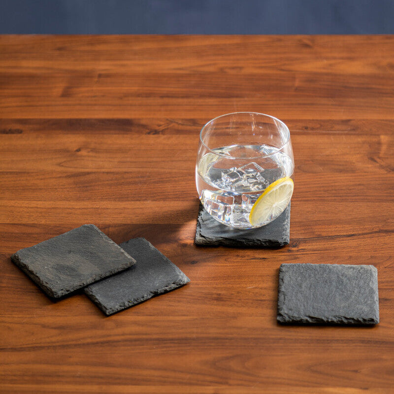 Set Of Four Slate Square Coasters