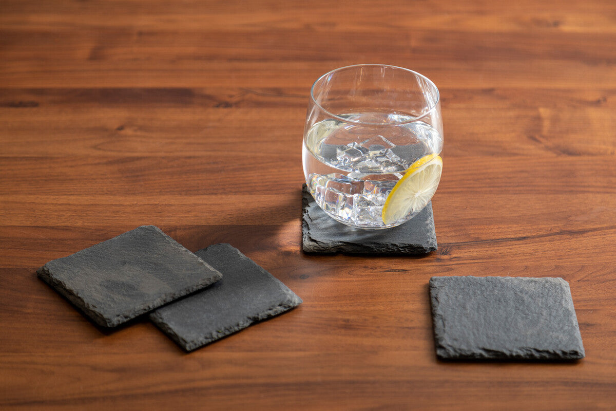 Set Of Four Slate Square Coasters