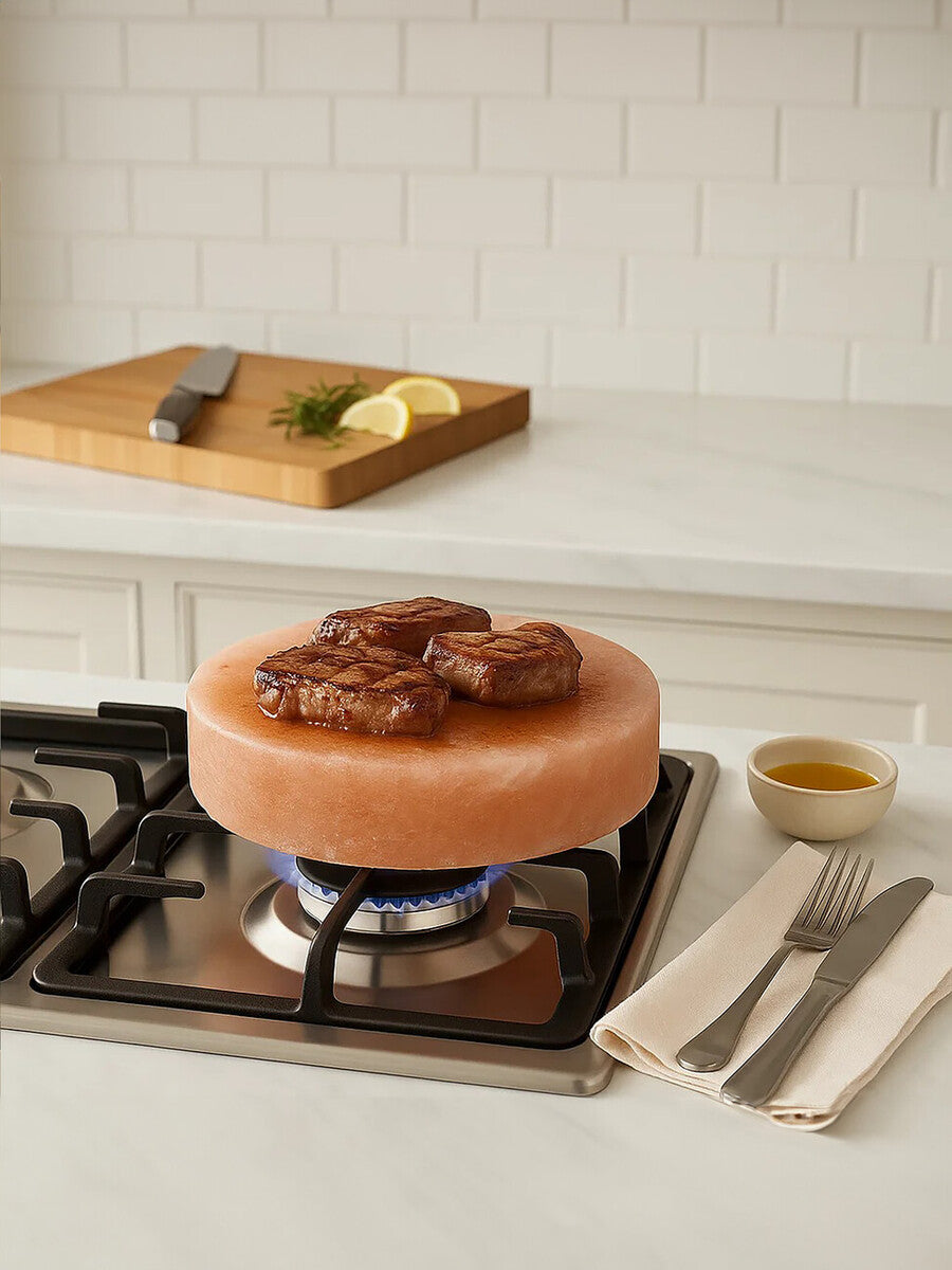 Himalayan Natural Round Salt Tile