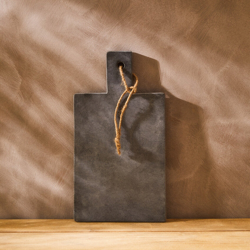 Extra Small Slate Paddle Chopping and Serving Board | Preto