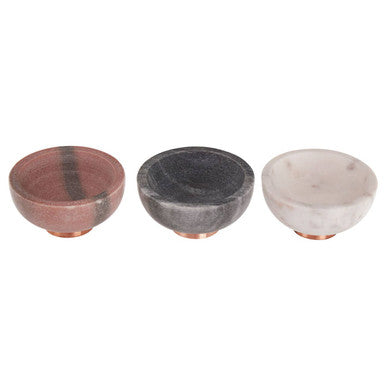 Monzaro Set Of 3 Marble Dipping Bowls