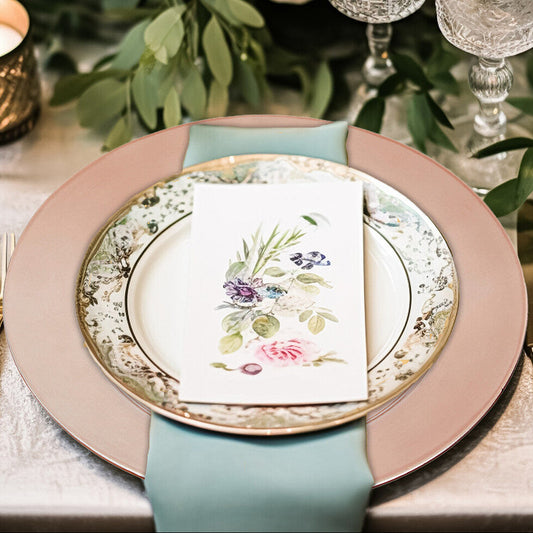Dia Rose Gold Finish Charger Plate