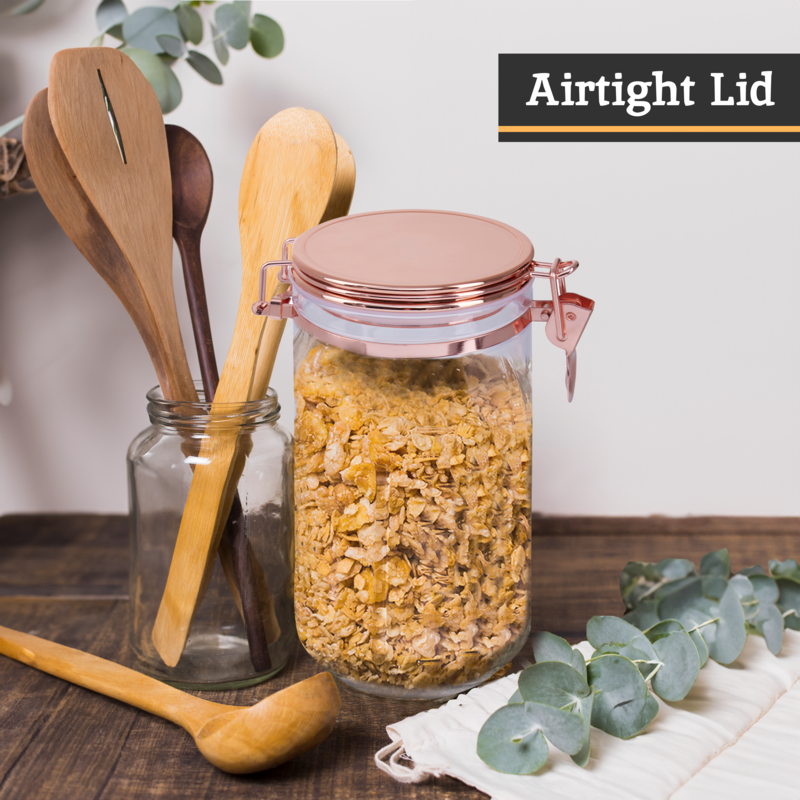 Gozo Jar With Copper Lid 1100 Ml