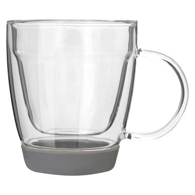 Double Wall Glass Mug with Silicone Base 350ml | Amari