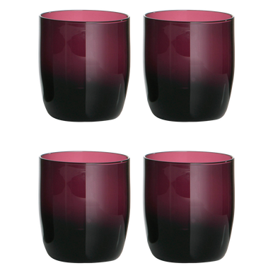 Set Of Four Purple Tumblers