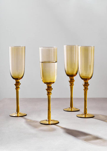 Set Of Four Tessa Champagne Glasses