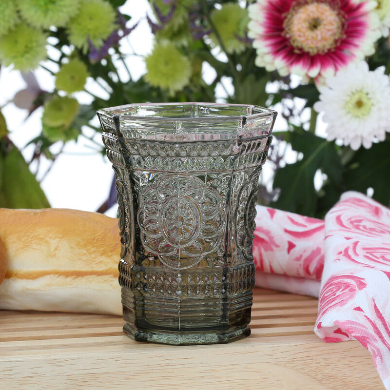 Smoked Glass Tumbler | Baroque