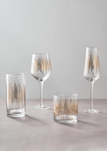 Jazz Glass Tumblers Set Of 4