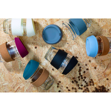 Mimo Glass Mug With Red Silicone Lid