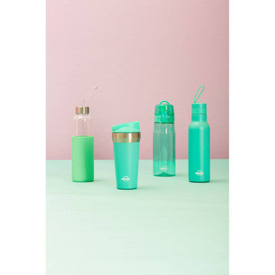 Mimo Glass Bottle With Mint Silicone Sleeve
