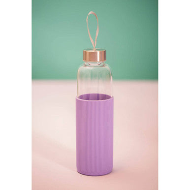 Mimo Glass Bottle With Purple Silicone Sleeve