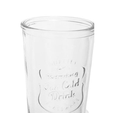 Embossed Glass Bottle Set with Four Glasses | Dayla