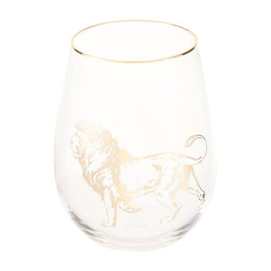 Nomi Gold Lion Curved Tumbler