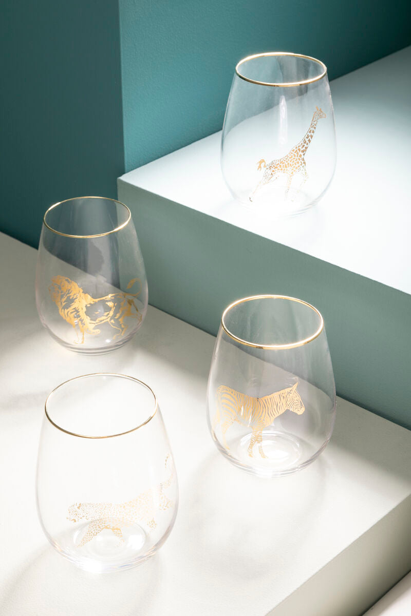 Gold Lion Curved Tumbler | Nomi