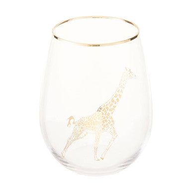 Gold Giraffe Curved Tumbler | Nomi