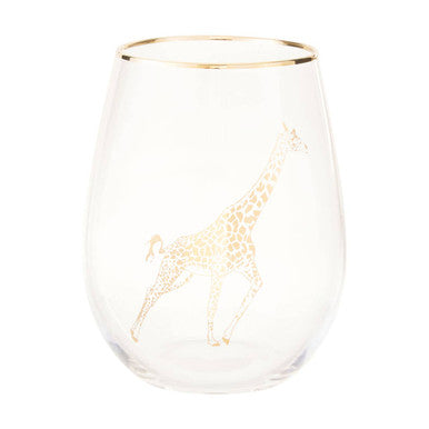 Gold Giraffe Curved Tumbler | Nomi